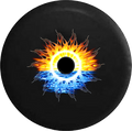 Jeep Wrangler JL Backup Camera Day Tribal Sunset Sunrise Waterfront RV Camper Spare Tire Cover-35 inch