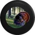Jeep Wrangler JL Backup Camera Day Wild Turkey Hunting in a Field RV Camper Spare Tire Cover-35 inch