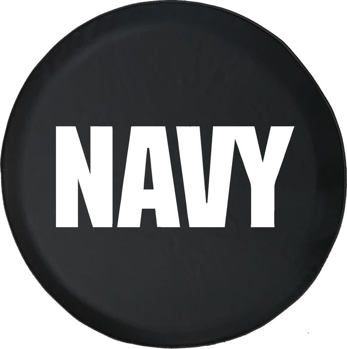 Jeep Wrangler Spare Tire Cover With NAVY (Wrangler JK, TJ, YJ) - TireCoverPro