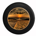 Jeep Wrangler Tire Cover With Sandy Beach Print (Wrangler JK, TJ, YJ)