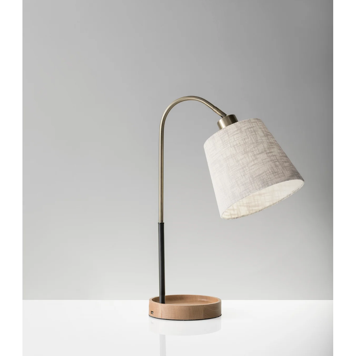 Jeffrey Desk Lamp - Black & Brass