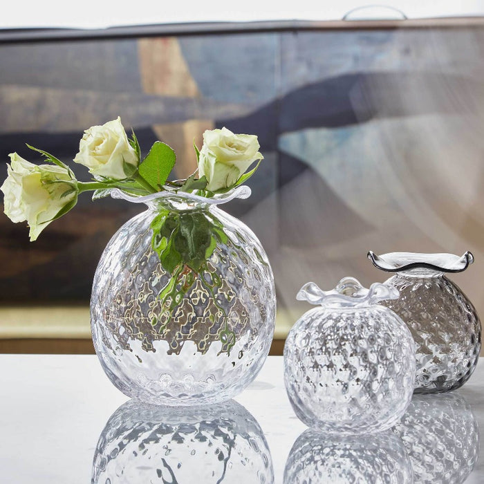 Large Pineapple Bud Vase - Clear