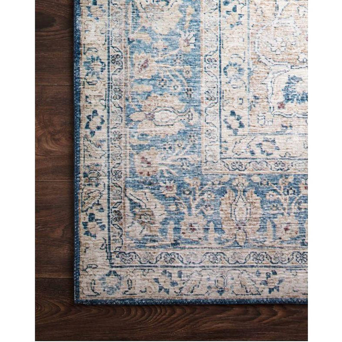 Layla Rug - Blue / Tangerine