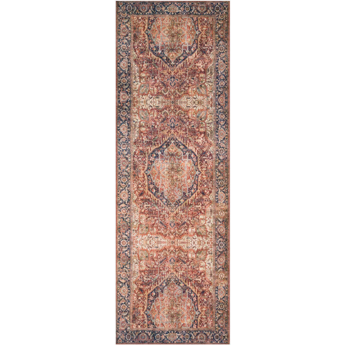 Layla Rug - Red / Navy