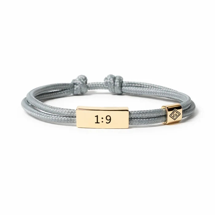 L&E Sentiment Cord Bracelet -Joshua 1:9 With You Always
