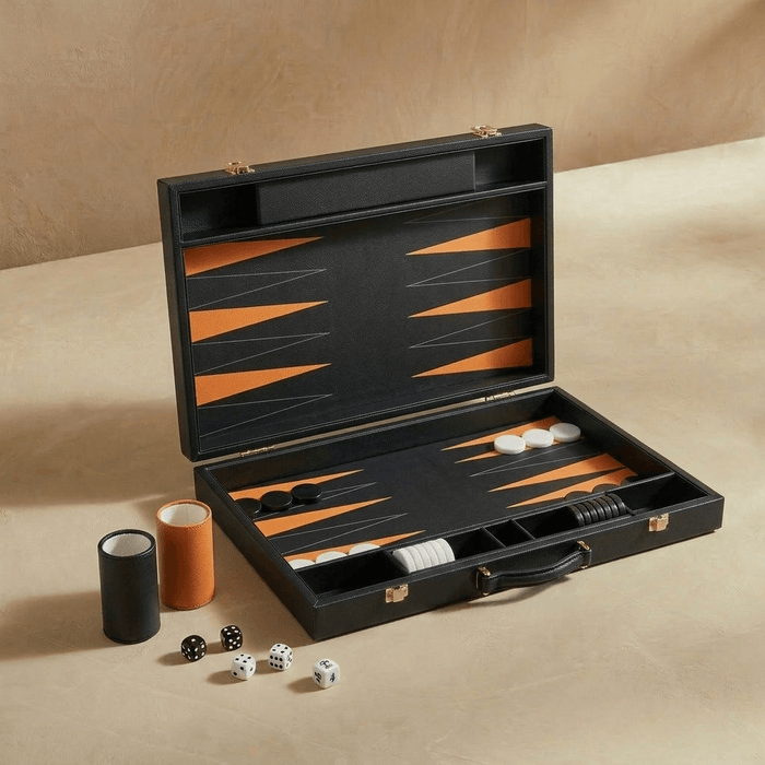 Leather Backgammon Set