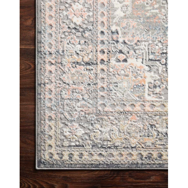 Lucia Grey and Sunset Area Rug