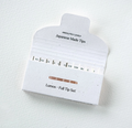 Lumos full creative tip set card with Japanese-made tips and size markings