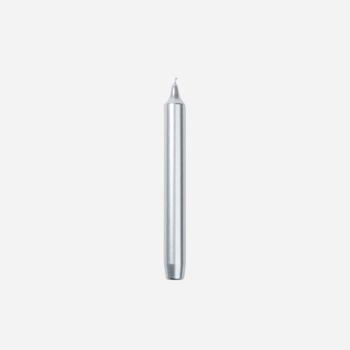 Madeleine Taper Candle Silver - Set of Six