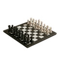 Marble Chess Set with Storage Case