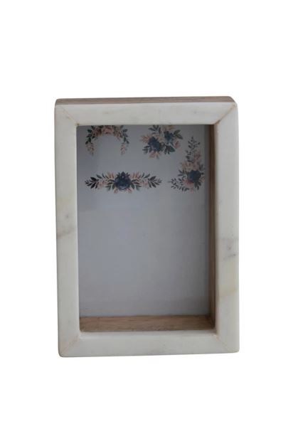 Marble & Wood Shadow Box Frame
