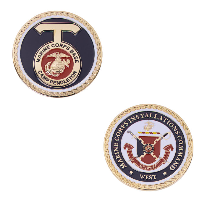 Marine Corps Coin 2": Installation Command West Marine Corps Base Camp Pendleton