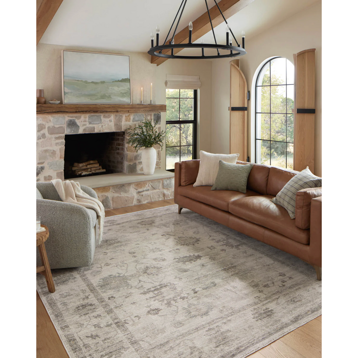 Millie Rug in Silver / Dove