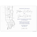 Modern Map Invitation