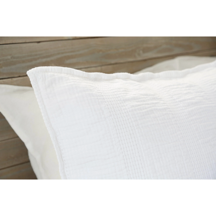 Nantucket Matelasse Blanket - Grey