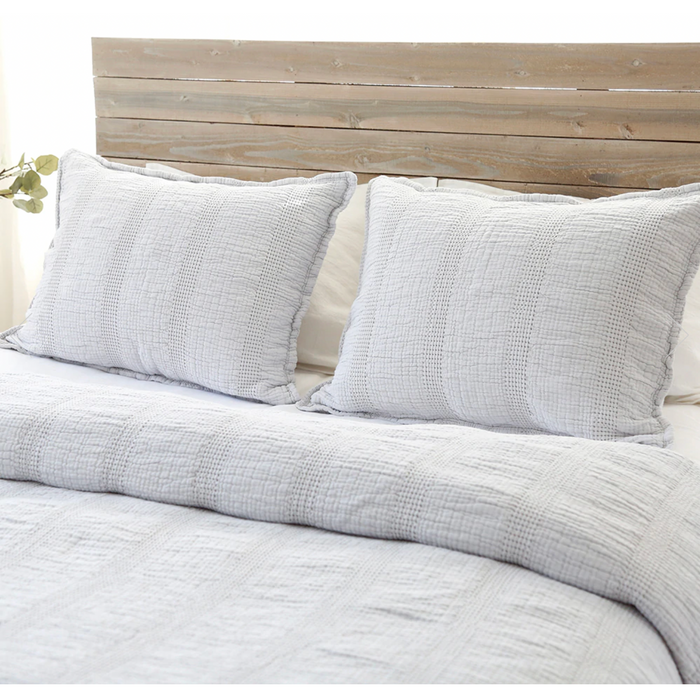 Nantucket Matelasse Blanket - Grey
