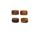 Napkin Rings - Tortoise Shell Finish - Set of 4 - Findlay Rowe Designs