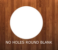 NO HOLES - 12.25 inch round circle  - Sublimation MDF blank