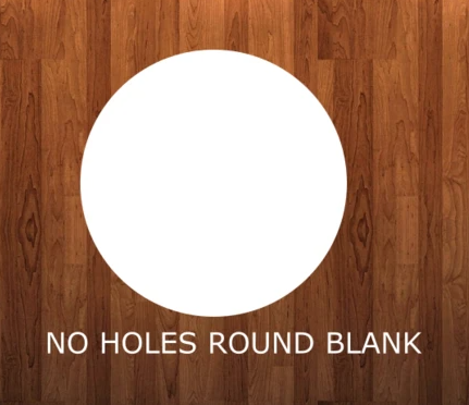 NO HOLES - 12.25 inch round circle  - Sublimation MDF blank