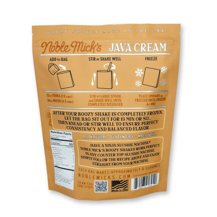 Noble Mick's Boozy Shakes -Java Cream