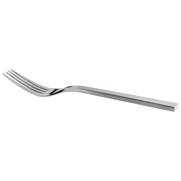 Oneida B449FCMF Chef's Table Satin 9" 18/0 Stainless Steel Heavy Weight Serving / Cold Meat Fork - 12/Pack