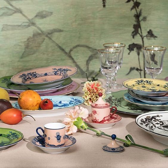 Oriente Italiano Soup Plate Cipria Set of Two Bonadea