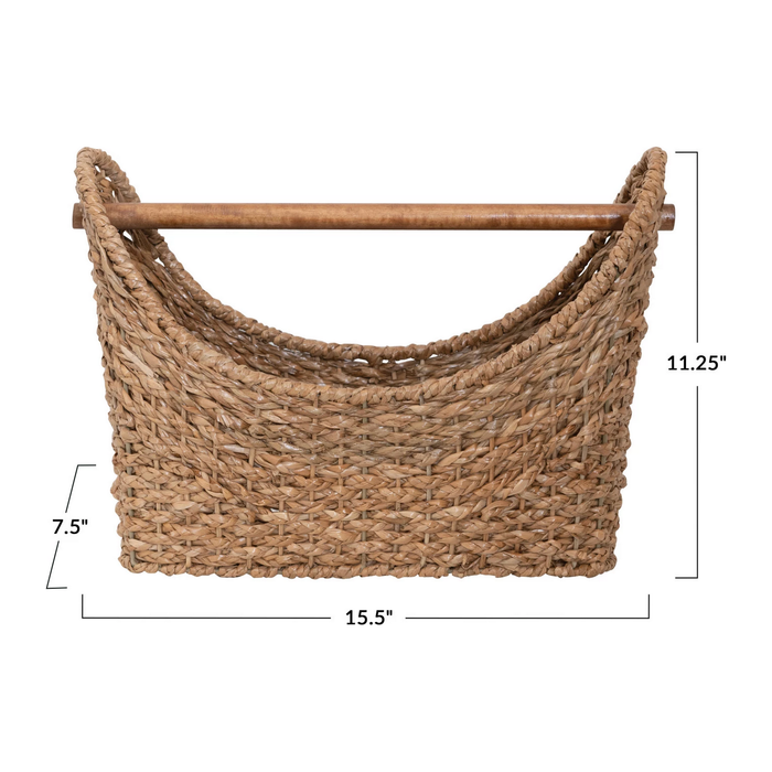 Oval Hand-Woven Toilet Paper Basket