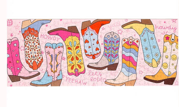 Panoramic Cowgirl Boots Puzzle