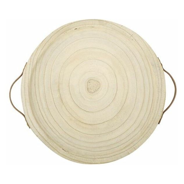 Paulownia and Leather Tray