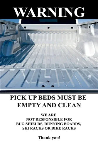 Pick Up Bed Sign Insert - 24"w x 36"h - UnitedSign