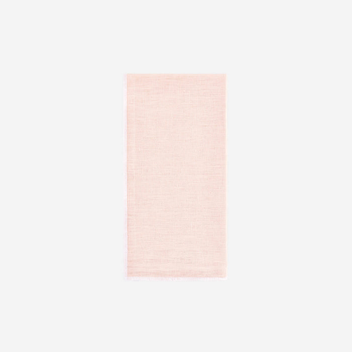 Border Napkin White on Pink