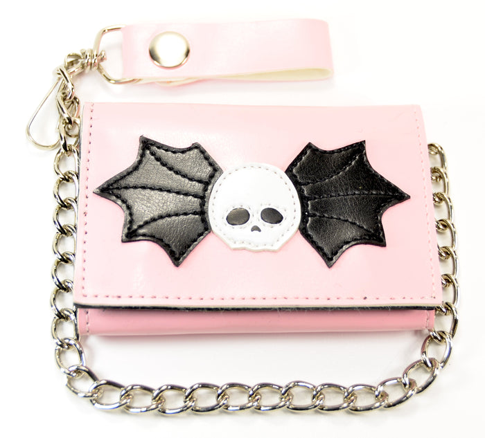 PINK SKULL WINGS WALLET