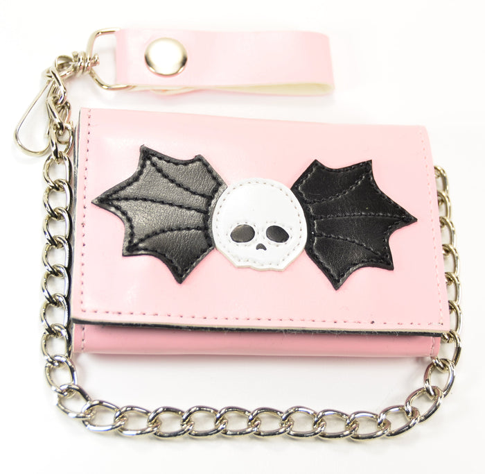 PINK SKULL WINGS WALLET