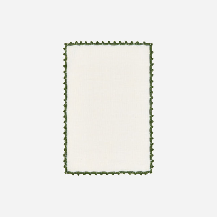 Piquillos Forest Green Cocktail Napkin - Set of 4