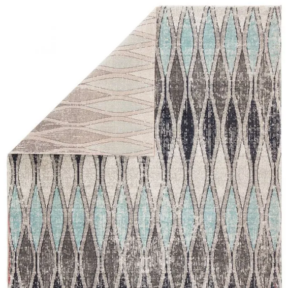 Polaris Norwich Rug in Flint Grey/Arctic