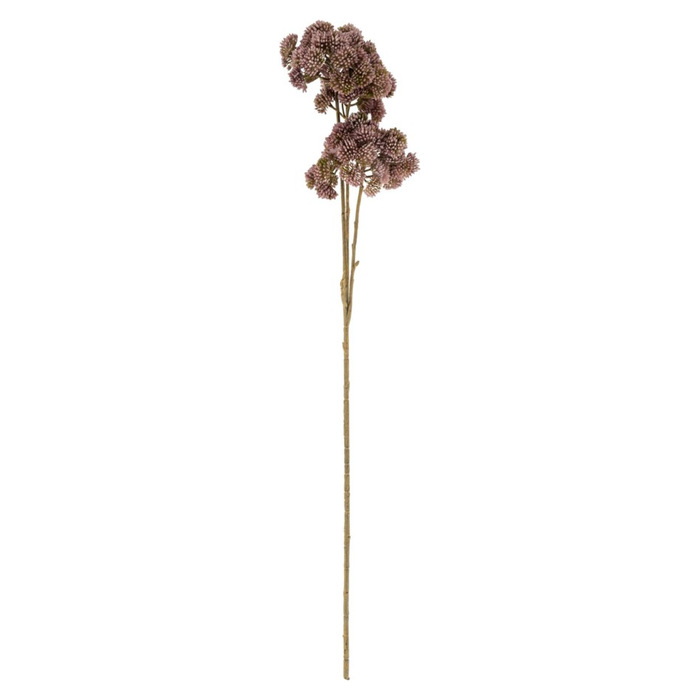 Pom Pom Floral Spray Mauve