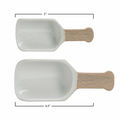 Porcelain Scoops, Set of 2