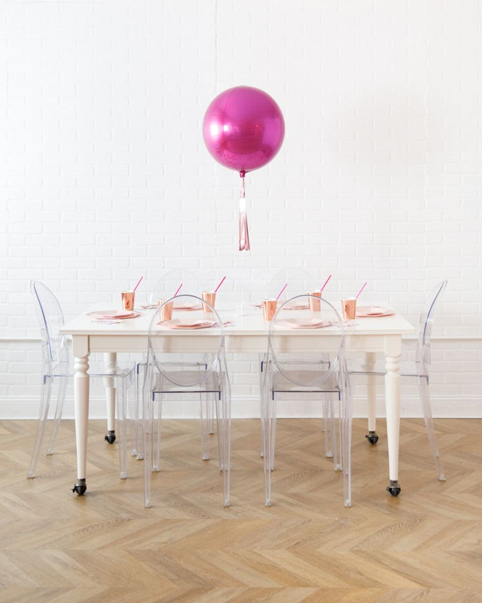 Pretty in Pink - 16in Foil Balloon Centerpiece with Skirt