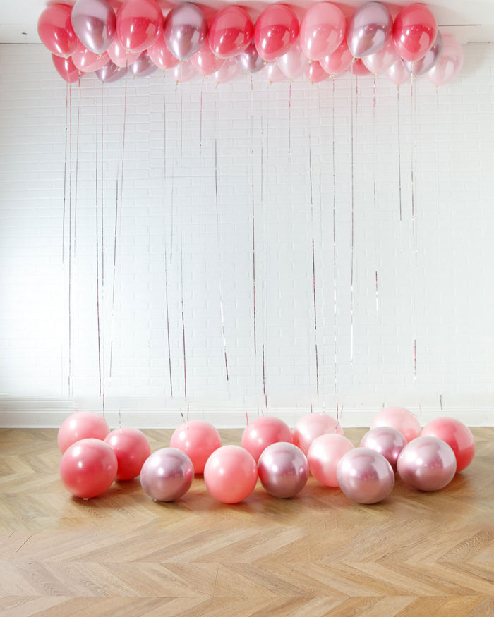 Pretty in Pink - Ceiling & Floor Balloon Set