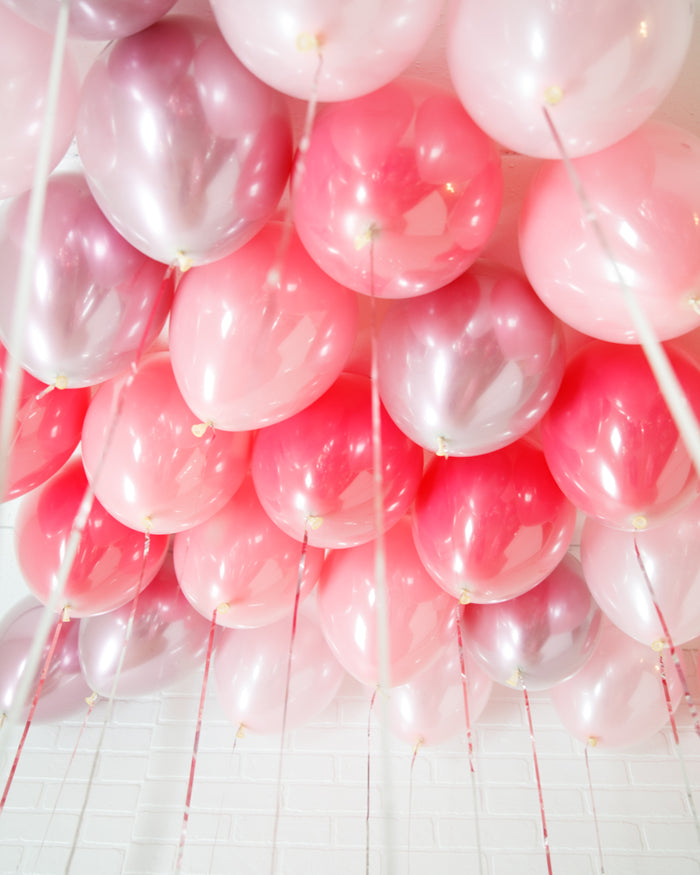 Pretty in Pink - Ceiling & Floor Balloon Set