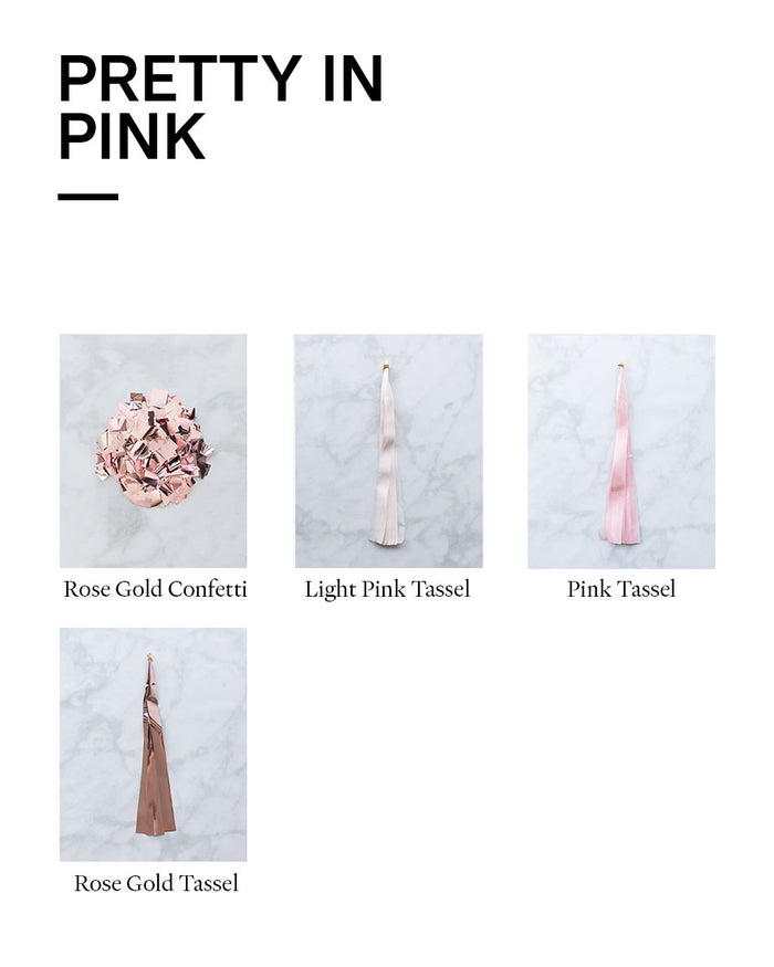 Pretty in Pink - Confetti Giant Balloon with Tassel