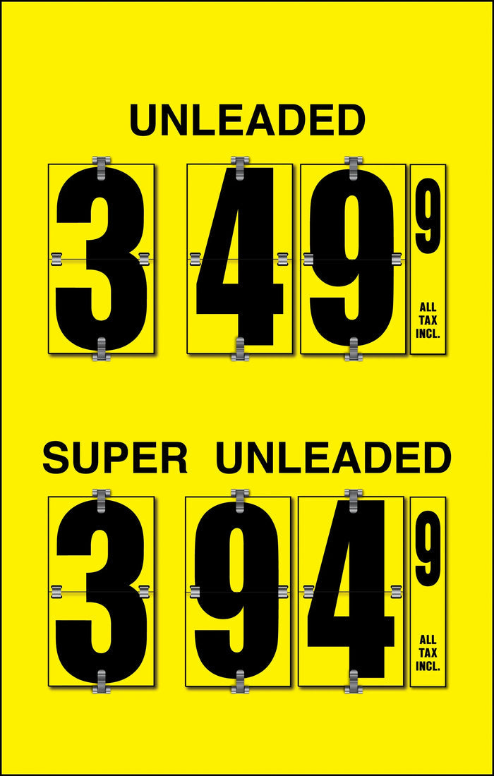 Price Flip Sign Insert - 2 Product - Poll or Wall Mount - UnitedSign