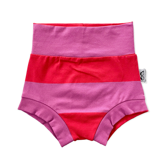 Purple and Red Stripes Bummies