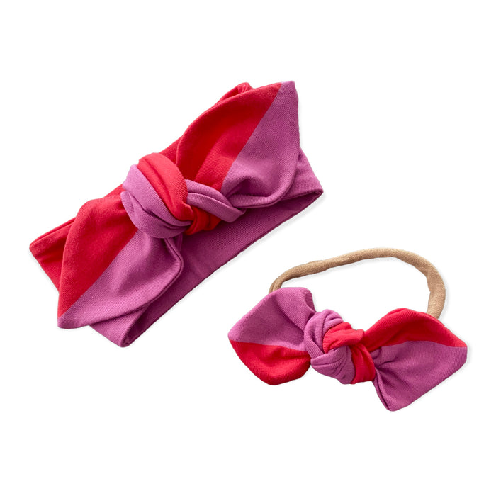 Purple and Red Stripes Headbands