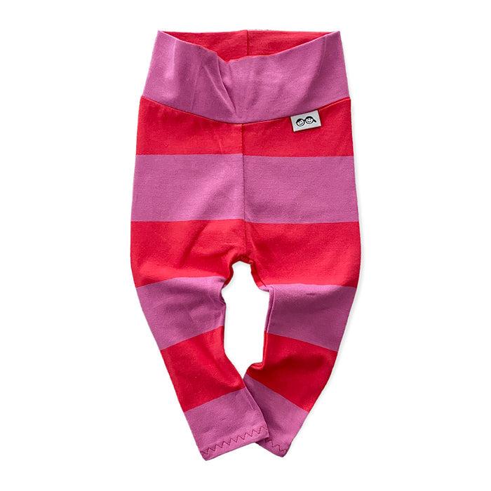 Purple and Red Stripes Leggings