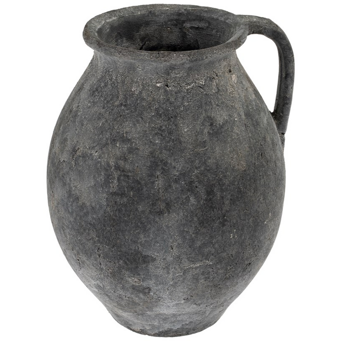 Rhodes Pitcher Vase in Stone