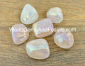 Rose Quartz Aura Tumbled Stones 10pc Set