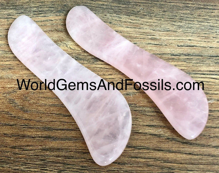 Rose Quartz Gua Sha Tool "S" Shape