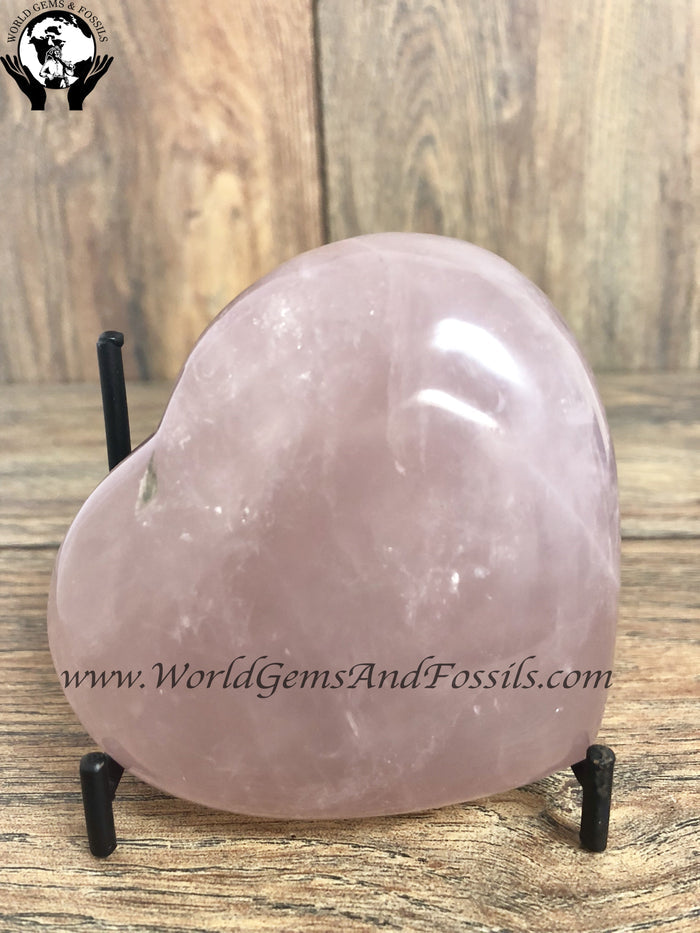 Rose Quartz Hearts 3"-3.5"