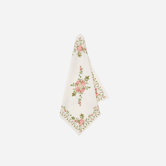 Rose Trellis Linen Napkin